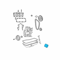 OEM 1984 Dodge Charger Filter-Engine Oil Diagram - 4105409AE