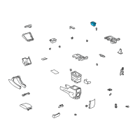 OEM Toyota Cup Holder Diagram - 55620-AA010