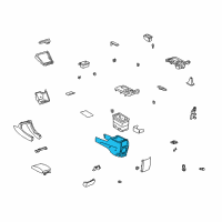 OEM 2004 Toyota Camry Console Base Diagram - 58911-33110-B0