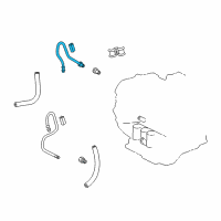 OEM Lexus ES330 Automatic Transmission Oil Cooler Line Diagram - 3292106170