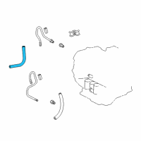 OEM Lexus ES300 Hose(For Oil Cooler Inlet) Diagram - 32941-33050