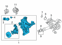 OEM BMW 745e xDrive COOLANT PUMP WITH SUPPORT:115010 Diagram - 11-51-8-742-075