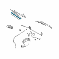 OEM 2002 Toyota Sienna WIPERINSERT-B450 Diagram - 85223-YZZD5-TM