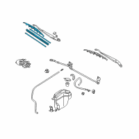 OEM 2000 Toyota Corolla Blade Assembly Diagram - 85222-02030