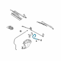 OEM 1998 Toyota Corolla Washer Hose Diagram - 85374-02030