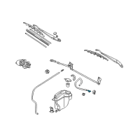 OEM 2000 Toyota Corolla Washer Hose Joint Diagram - 85378-01010