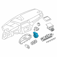 OEM BMW 550i GT xDrive Rain/Light/Solar And Fogging Sensor Diagram - 61-35-9-254-025