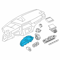 OEM 2014 BMW 750Li Instrument Cluster Diagram - 62-10-6-805-241
