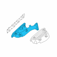 OEM 2007 Nissan Xterra Exhaust Manifold Diagram - 14002-EA21A