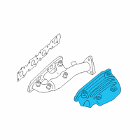 OEM 2012 Nissan Xterra Cover-Exhaust Manifold Diagram - 16590-EA210