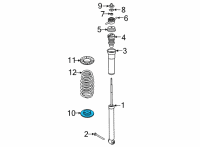 OEM 2022 Kia Seltos Pad-Rear Spring, LWR Diagram - 55333Q5000