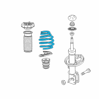 OEM 2018 Chevrolet Sonic Coil Spring Diagram - 95133793