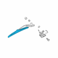 OEM 2009 Jeep Liberty Blade-Rear WIPER Diagram - 68034342AA