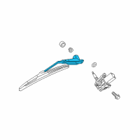 OEM 2009 Jeep Liberty Arm-Rear WIPER Diagram - 68034341AD