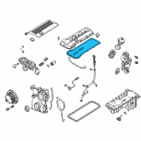 OEM 2004 BMW 325xi Set Of Profile Gaskets Diagram - 11-12-0-030-496