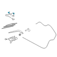 OEM 2011 Toyota Venza Rear Hose Elbow Diagram - 85375-02260