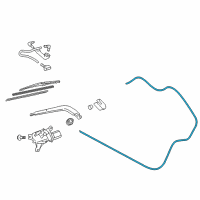 OEM 2012 Toyota Yaris Washer Hose Diagram - 90099-33595