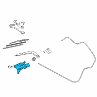 OEM 2015 Toyota Yaris Motor Assembly, Rear WIPER Diagram - 85130-0D130