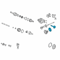 OEM Hummer H3T Side Bearings Diagram - 20801812