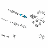 OEM Hummer Boot Kit, Front Wheel Drive Shaft Cv Joint Diagram - 10359474