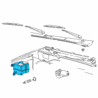 OEM 2002 Ford Explorer Sport Washer Reservoir Diagram - 2L2Z-17618-BA