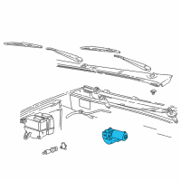 OEM 2000 Mercury Mountaineer Front Motor Diagram - JU2Z-17508-ARM