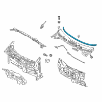 OEM 2018 Kia Rio Weatherstrip-Hood Diagram - 86430H8000