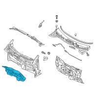 OEM Kia Rio Insulator-Dash Panel Diagram - 84124H9000