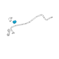 OEM 2006 Pontiac G6 Stabilizer Bar Insulator Diagram - 25890813