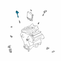 OEM 2001 Infiniti QX4 Ignition Coil Assembly Diagram - 22448-4W000