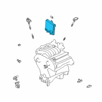OEM Nissan Pathfinder Engine Control Module Diagram - 23710-6W100