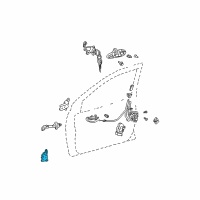 OEM 2004 Scion xB Upper Hinge Diagram - 68710-12101