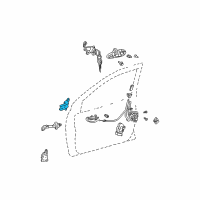 OEM 2006 Scion xB Upper Hinge Diagram - 68720-12101