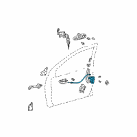 OEM Scion xB Lock Assembly Diagram - 69310-52290