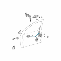 OEM 2004 Scion xB Lock Cable Diagram - 69710-52040