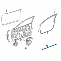 OEM 2022 Lexus ES350 WEATHERSTRIP, FR Doo Diagram - 67863-06060