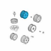 OEM 1998 Acura RL Disk, Aluminum Wheel (16X6 1/2Jj) Diagram - 42700-SZ3-A30