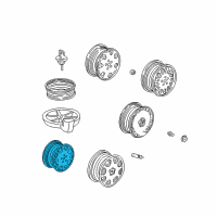 OEM 2003 Acura RL Disk, Aluminum Wheel (16X7Jj) (Asahi) Diagram - 42700-SZ3-A61