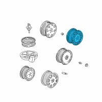 OEM Acura RL Disk, Passenger Side Aluminum Wheel (16X6.5Jj) (Enkei) Diagram - 42700-SZ3-A11