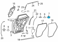 OEM 2021 Toyota Camry Door Shell Plug Diagram - 90950-01956