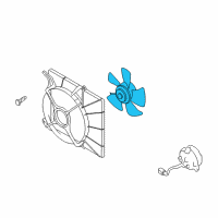 OEM 2008 Chevrolet Aveo Blower Asm, Engine Cooling Diagram - 93740672