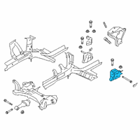 OEM Hyundai Veloster Transmission Mounting Bracket Assembly Diagram - 21830-J3000