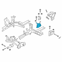 OEM Hyundai Veloster Engine Mounting Bracket Assembly Diagram - 21810-J3000