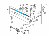 OEM Acura NSX Rack, Steering (LH) Diagram - 53427-SL0-A01