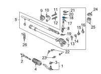 OEM Acura NSX Screw, Pinion Set Diagram - 53423-SL0-A01