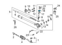 OEM 1992 Acura NSX Screw, Pinion Set Diagram - 53423-SL0-A01