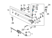 OEM Acura NSX Bearing, Steering Pinion Diagram - 91099-SL0-A01