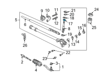 OEM 1994 Acura NSX Bearing, Steering Pinion Diagram - 91099-SL0-A01