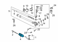 OEM 1995 Acura NSX Dust Seal, Tie Rod Diagram - 53537-SL0-A03