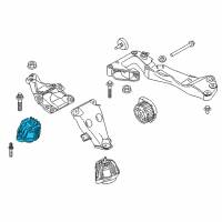 OEM BMW 328d xDrive Engine Mount Right Diagram - 22-11-6-856-184